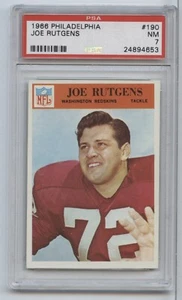 1966 Philadelphia Joe Rutgens #190 PSA 7 - Picture 1 of 1