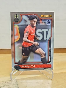 2021-22 Topps Merlin Collection Chrome UCL Mathys Tel #22 Rookie RC - Picture 1 of 2