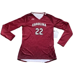 Under Armour Womens Sweatshirt size M Red South Carolina Gamecocks Pullover NEW - Picture 1 of 6