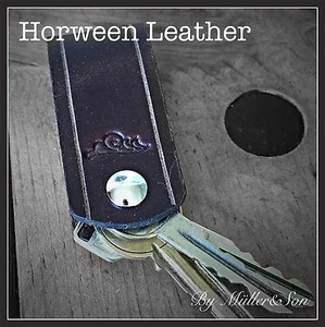 Müller&Son Llavero Cuero Horween Genuino Llavero 100% Hecho a Mano en EE. UU. - Imagen 1 de 2
