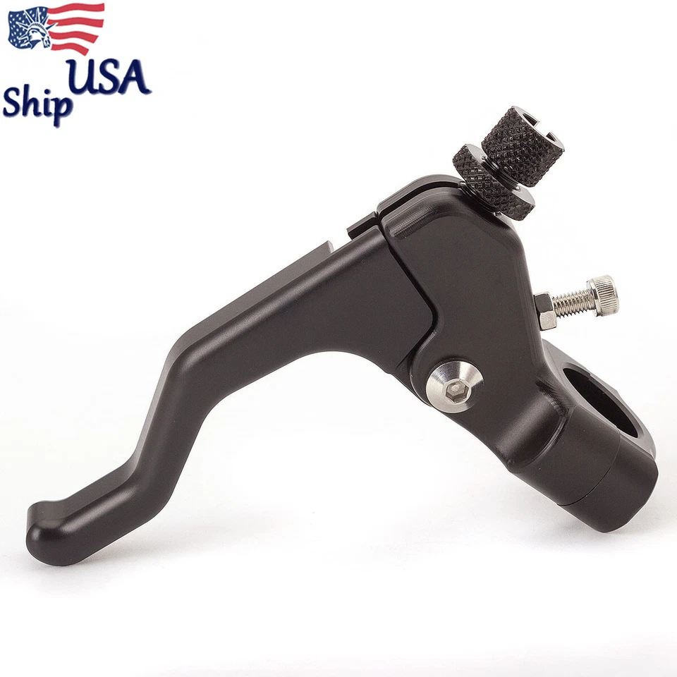 CNC Shorty Performance Stunt Clutch Cable Lever Universal 22mm Handlebar Black - Изображение 1 из 4