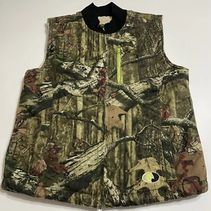 MOSSY OAK Sherpa Lined Camo Vest Puffer Break Up Infinity Large 12/14 Chest 42" - Picture 1 of 7