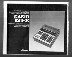 Vtg Casio 121-S Operator's Instruction Manual (Center-stapled Paperback) - Picture 1 of 1
