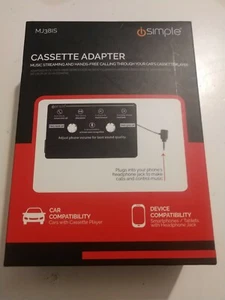 Cassette Adapter - Music Streaming Hands Free Calling Through Car Stereo - Picture 1 of 2