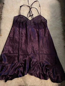 Lila Nachthemd Dessous Übergröße 1X - Bild 1 von 8