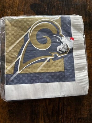 Бумажные салфетки для обеда 16 карат St Louis Rams NFL Pro Football Sports - Изображение 1 из 2