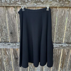 Vintage Lauren Ralph Lauren Gr. 2X 100 % Lammwolle schwarz Strickpullover Midirock Spin - Bild 1 von 9