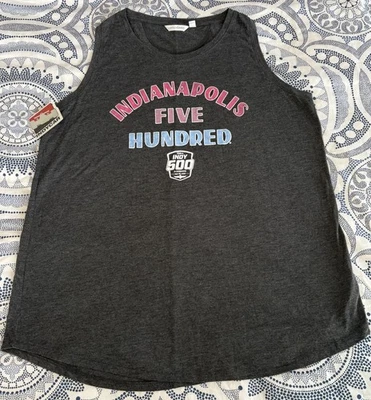 Camiseta sin mangas IndyCar Tank 500 gris para mujer talla XL Indianapolis 500 Foto 1 de 4