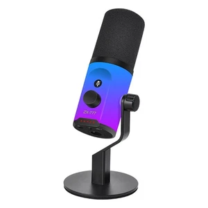 USB/XLR RGB Dynamisches Desktop-Mikrofon für Podcasting-Aufnahmen, Gaming, 8815 - Bild 1 von 10