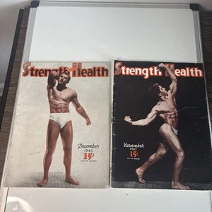 Strength & Health Magazine Nov. Dec. 1945 Bob Hoffman York Barbell Vintage - Picture 1 of 16