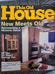 This Old House Magazine Jan/Feb 2002 Reinventing an Historic Home, mint-cond - Picture 1 of 1