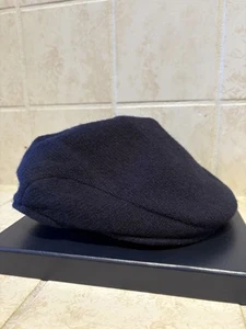Gorra plana vintage Ralph Lauren 6F0301 talla L/XL 80 % lana Newsboy azul marino NUEVA - Imagen 1 de 13