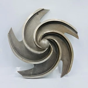 Goulds 3196 MTi 1.5x3-13 Stainless 5 Vane Open Impeller 11” Diameter #53970 - Picture 1 of 6