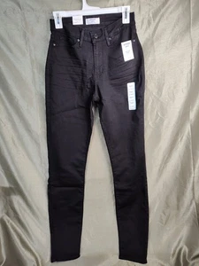 Denizen von Levi's schwarze Denim hoch geschnittene Skinny-Jeans Damengröße 6L (W28 L32) - Bild 1 von 4