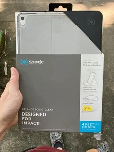 Speak Balance Folio Clear nero/grigio/chiaro 9,7 iPad (2017/2018) - Foto 1 di 2