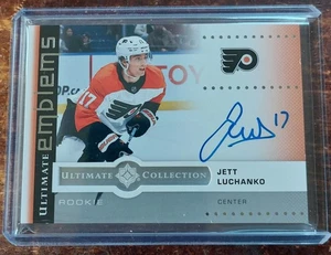 24-25 Ultimate Jett Luchanko Emblems Auto, Konecny/Tippett/Frost/Sangria Quad - Picture 1 of 4