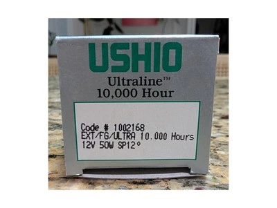 Ushio Ultraline 10,000 Hour  EXT/FG/ULTRA 50W 12V Light Bulb SP12 - Image 1 of 4