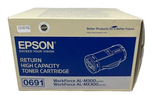 EPSON S050691 0691 TONER ORIGINALE NERO WORKFORCE AL-M300/AL-MX300 [A BOX] - Picture 1 of 3