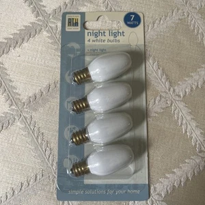 4 Pack Vintage Household Night Light Replacement Bulbs 7 Watts 130v NOS C7 - Picture 1 of 2