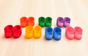 "Juego de 7 pares de zapatos de repuesto 16"" repollo parche impreso en 3D colores arco iris" - Imagen 1 de 4