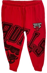 Chicago Bulls NBA Basketball Jogginghose Spell Out Herren XL rot Kordelzug Pull On - Bild 1 von 13