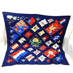 NO TARIFF Hermes Schal Carre 90 dunkelblau Seide100 4744304 - Bild 1 von 10