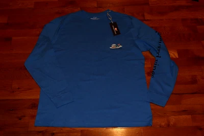 BNWT Vineyard Vines Racing Down The Slopes Long-Sleeve Pocket Tee MSRP $50!!! - Image 1 of 4
