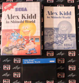 Alex Kidd in Shinobi World (Sega Master System) NTSC RARE Blue Label WITH CASE!