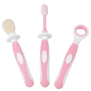 Pink Baby Infant Soft Teether Training Toothbrush Teeth Care Cleaning Tongue - Bild 1 von 9