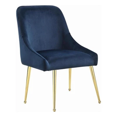 Mayette Upholstered Dining Side Chair Blue (Set of 2) - Image 1 of 4