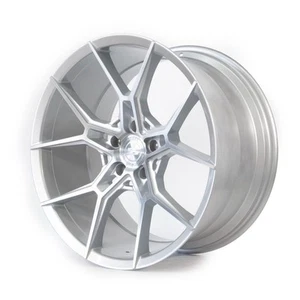 20x9/20x10.5 Select Alpine 5x112 38/38 Silver Brushed Wheels Rims Set(4) 66.6 - Picture 1 of 3
