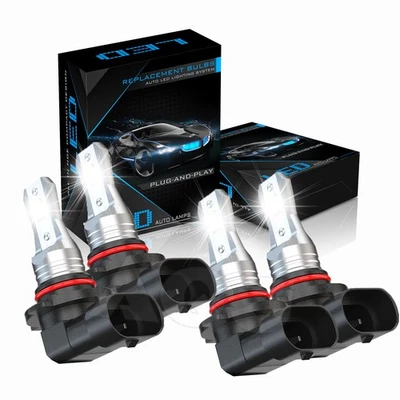 For Chevrolet Monte Carlo 1995-2005 4pcs LED Headlight High & Low Beam Bulbs Kit - Image 1 of 4