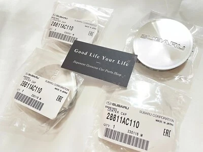 Subaru Forester Legacy Outback 98-05 Wheel Center Cap 4 Pieces Set Genuine OEM Foto 1 de 4