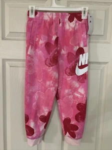 Nike Sci-Dye Club Girls Jogger Sweatpants In Playful Pink Size 6x - Picture 1 of 3