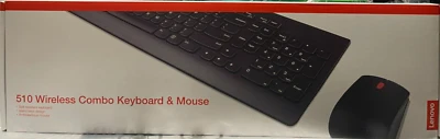 Lenovo - 510 - GX30N81775 - Keyboard & Mouse Combo, 2.4 GHz Nano USB - Black - Image 1 of 4