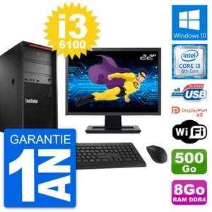 PC tour LENOVO P310 Bildschirm 22 " Intel i3-6100 RAM 8Go Disc 500Go Windows 10 - Bild 1 von 8