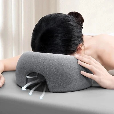 MARKENLOS Almohada de masaje facial, almohada facial, ergonómica, almohada, reposacabezas