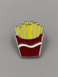 French Fries In Restaurant Fry Container Lapel Pin - Picture 1 of 3