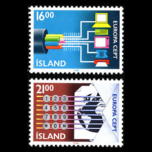 Iceland 1988 - Europa "Transport and Communication"Technology - Sc 660/1 MNH