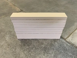 Piastrelle stile vittoriano originale rettangolo bianco 151x24x9mm 6421V x10 - Foto 1 di 1