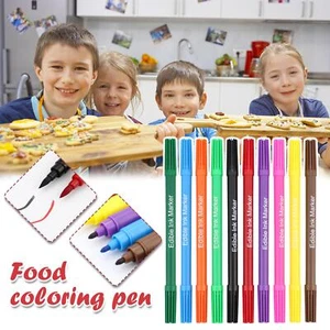 SUGARCRAFT EDIBLE PEN FOOD COLOUR PENS EASY CAKE ART Z7T3 Y5A4 O9E5 P7P7 P2N4 - Picture 1 of 13