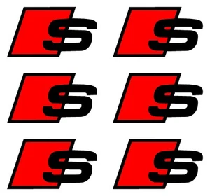 S Brake Caliper Decals Stickers x6 for audi s line - Picture 1 of 3