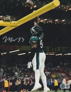 MILTON WILLIAMS PHILADELPHIA EAGLES BECKETT ACCIÓN AUTENTICADA FIRMADA 8x10 - Imagen 1 de 1