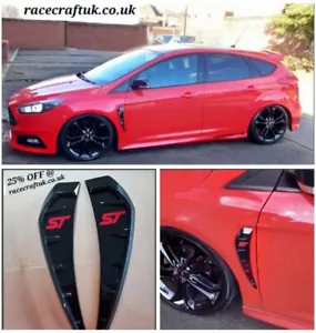 Fits Ford Focus st MK3/3.5 WING VENTS, FORD FOCUS ST MK3 WING VENTS - Picture 1 of 4