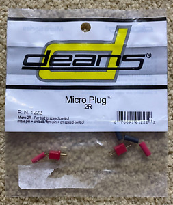 NEW Deans Micro Plug 2R Red Polarized Connector WSD1222 Battery to Speed Control