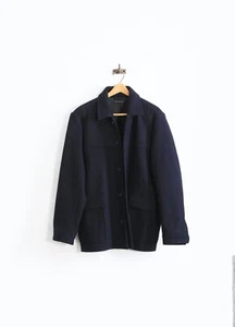 Theory Men's Guitar Navy Blue Wool Blend Coat MSRP $595 - Picture 1 of 5