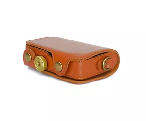 Camera Case for Casio Exilim EX-ZR50 Faux Leather Bag Braun CC1241b - Picture 1 of 1