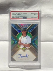 2023 Druw Jones Auto Mania Wild Card Signed Card 2 Of 5, PSA Graded 9 - Mint. - Picture 1 of 3