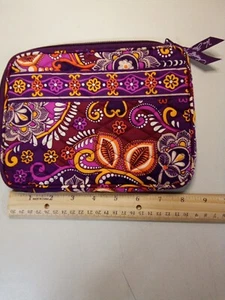 Vera Bradley Orange And Purple 9in By 7in Bag - Picture 1 of 3