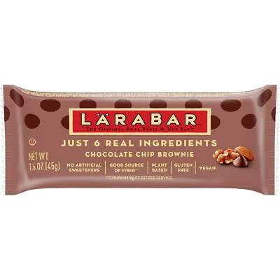 Barra de frutas y nueces Brownie con chispas de chocolate Larabar paquete de 4 1,6 OZ Foto 1 de 4